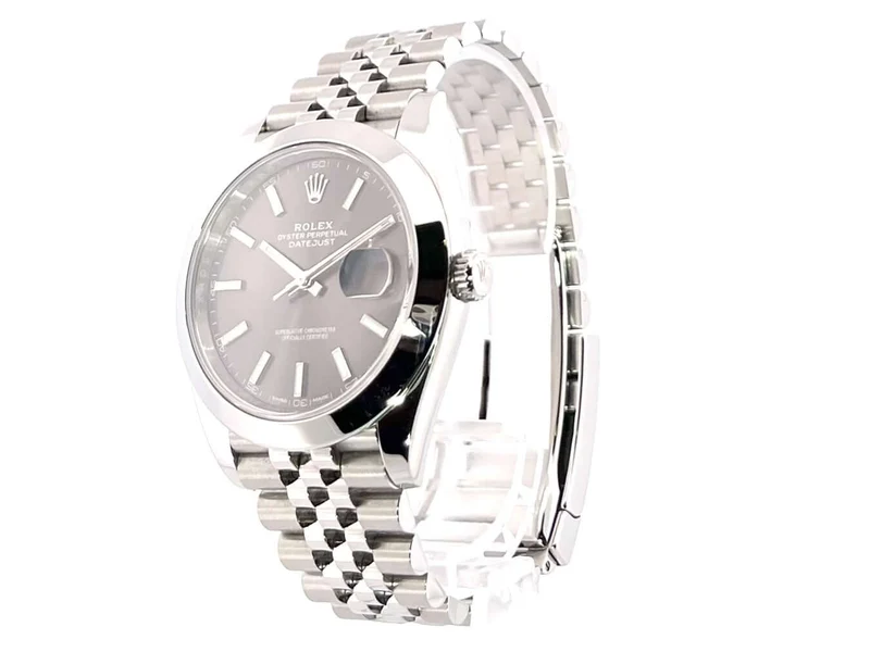 Rolex Datejust 41 Edelstahl 126300 Rhodium Jubile-Band