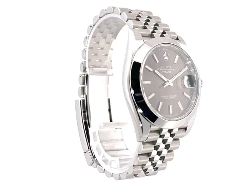 Rolex Datejust 41 Edelstahl 126300 Rhodium Jubile-Band