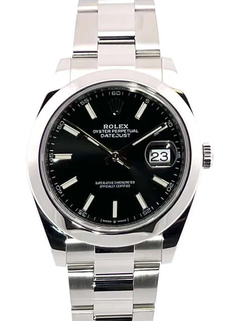 Rolex Datejust 41 Edelstahl 126300 Schwarz