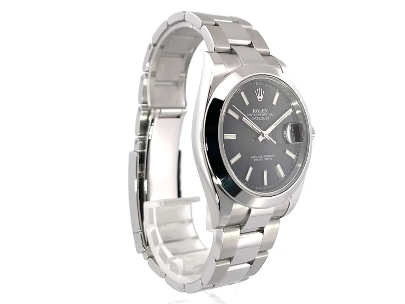 Rolex Datejust 41 Edelstahl 126300 Schwarz