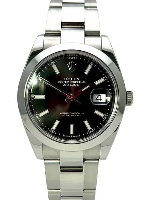 Rolex Datejust 41 Edelstahl 126300 Schwarz