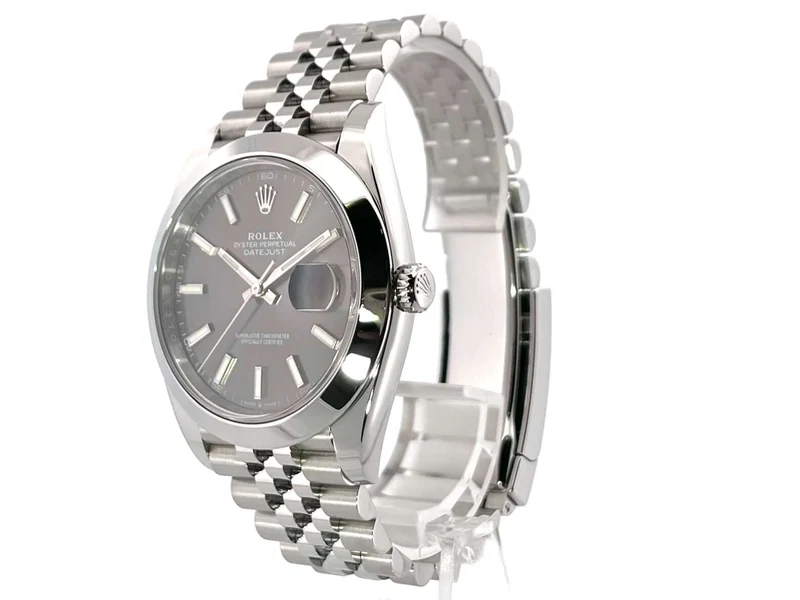 Rolex Datejust 41 Edelstahl 126300 Rhodium Jubile-Band