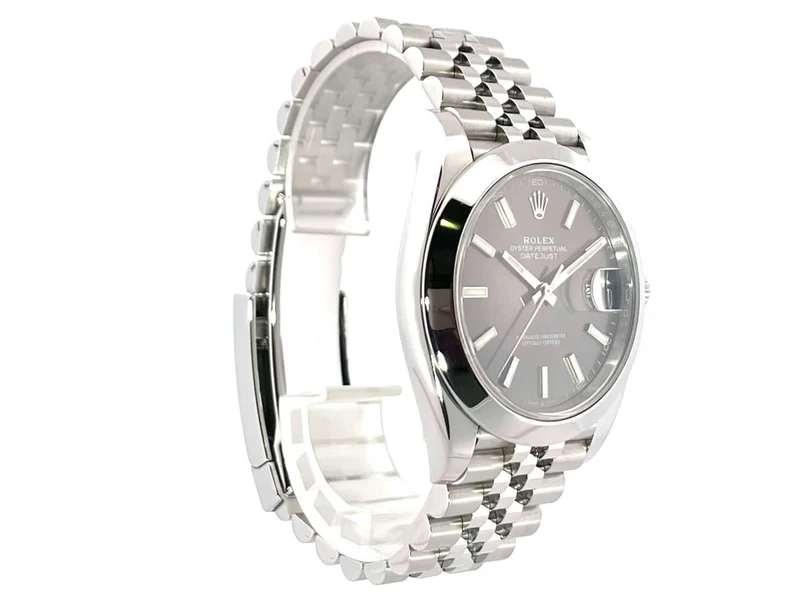 Rolex Datejust 41 Edelstahl 126300 Rhodium Jubile-Band