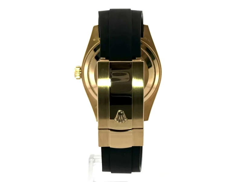Rolex Sky-Dweller Gelbgold - Oysterflex 326238 Schwarz