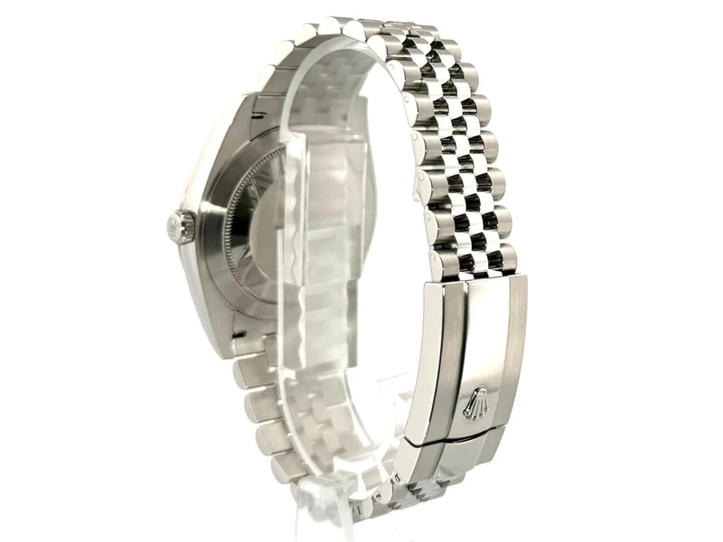 Rolex Datejust 41 Edelstahl Weißgold 126334 Silber Jubile-Band