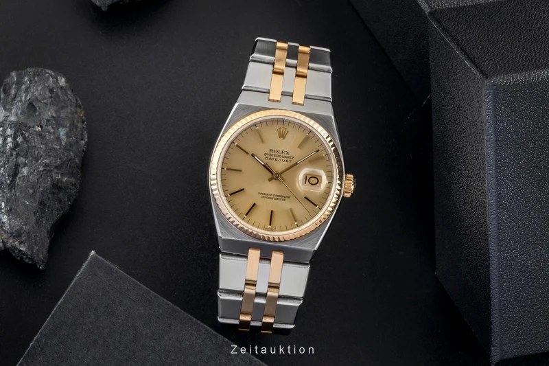 Rolex Oysterquartz steel / gold quartz men's watch 17013 [2601038]
