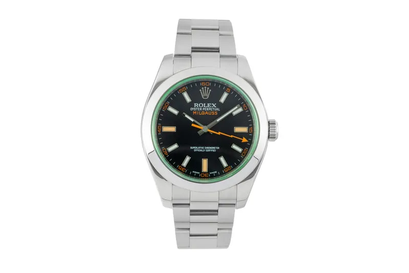 Rolex Milgauss steel automatic men's watch 116400GV [2601200]