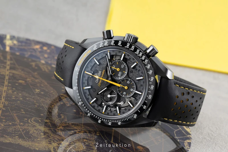 Omega Speedmaster Moonwatch chronograph ceramic manual winding men's watch 311.92.44.30.01.001 LP: 11700EUR [2601035]