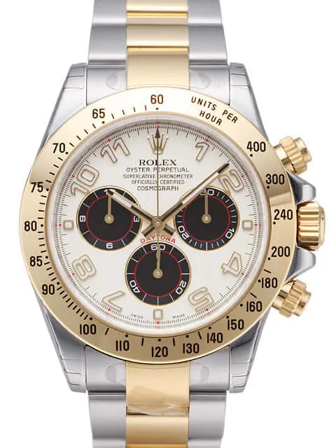 Rolex Daytona Cosmograph 116523 Weiß Schwarz Arabisch