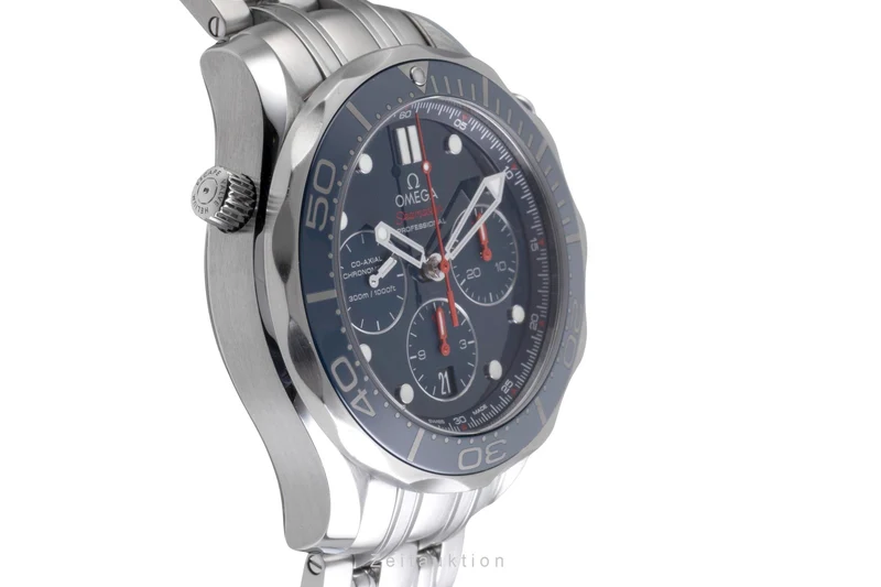 Omega Seamaster chronograph steel automatic men's watch 212.30.44.50.03.001 LP: 9300EUR [2600665]