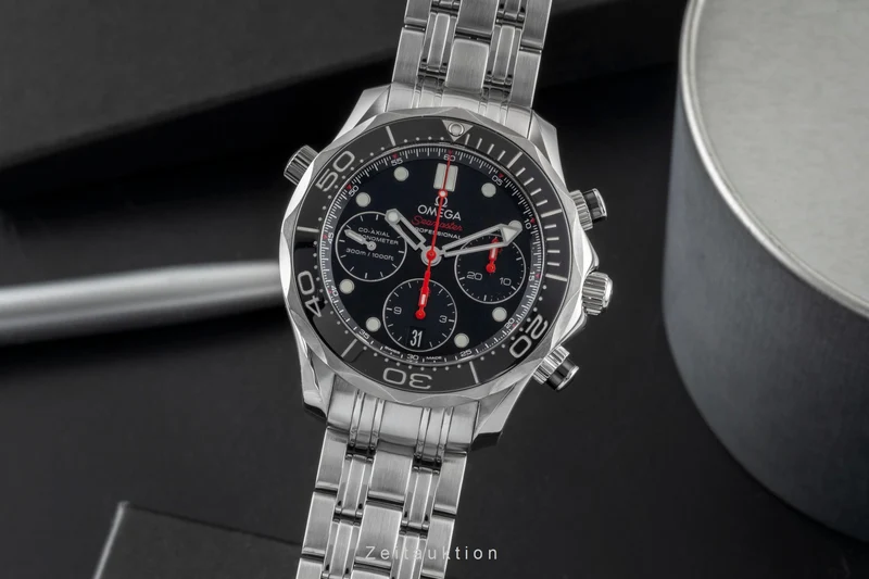 Omega Seamaster chronograph steel automatic men's watch 212.30.42.50.01.001 LP: 9300EUR [2600827]