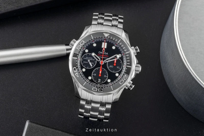 Omega Seamaster chronograph steel automatic men's watch 212.30.42.50.01.001 LP: 9300EUR [2600827]