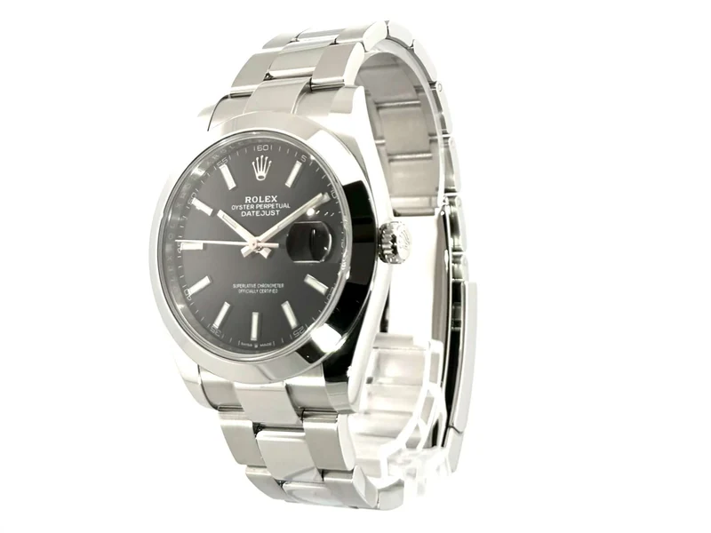 Rolex Datejust 41 Edelstahl 126300 Schwarz