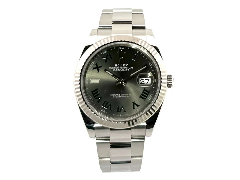 Rolex Datejust 41 Ref. 126334 Rhodium Römisch