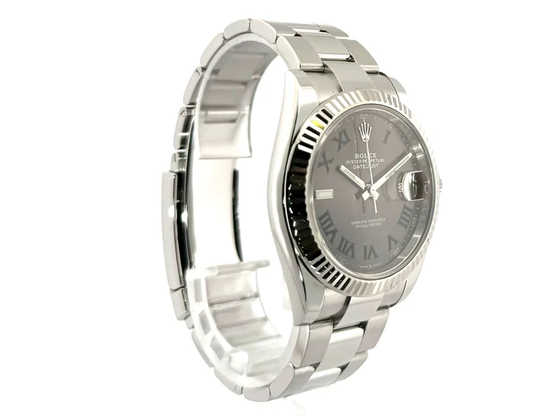 Rolex Datejust 41 Ref. 126334 Rhodium Römisch