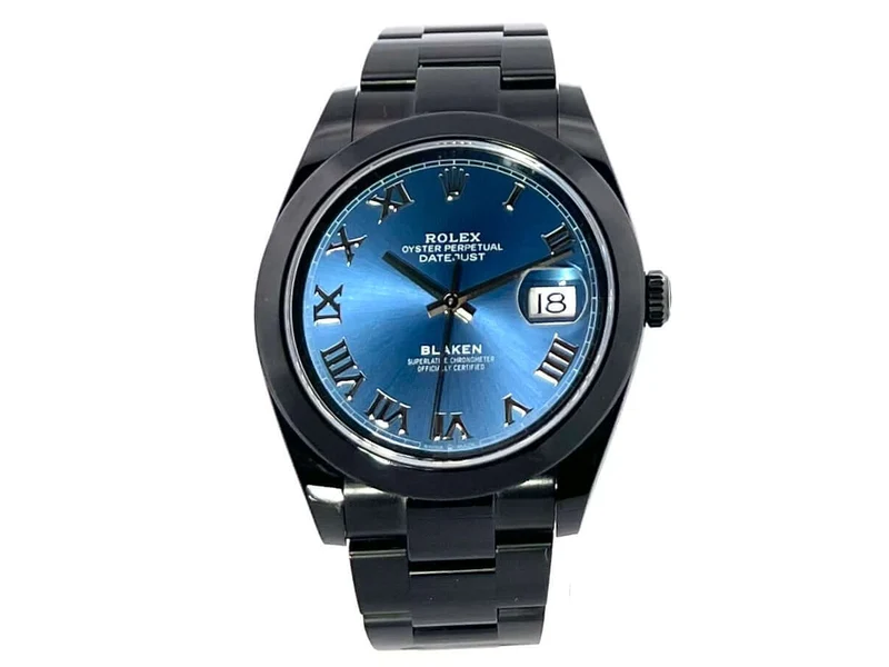 Rolex Datejust 41 Oystersteel 126300 Blau Römisch Blaken