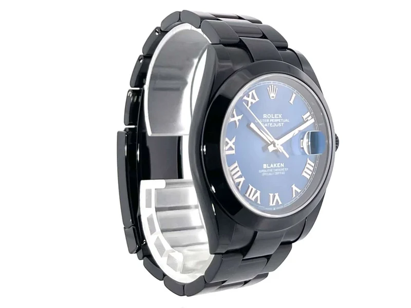 Rolex Datejust 41 Oystersteel 126300 Blau Römisch Blaken