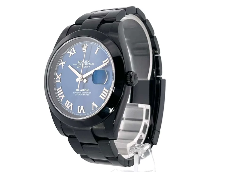 Rolex Datejust 41 Oystersteel 126300 Blau Römisch Blaken