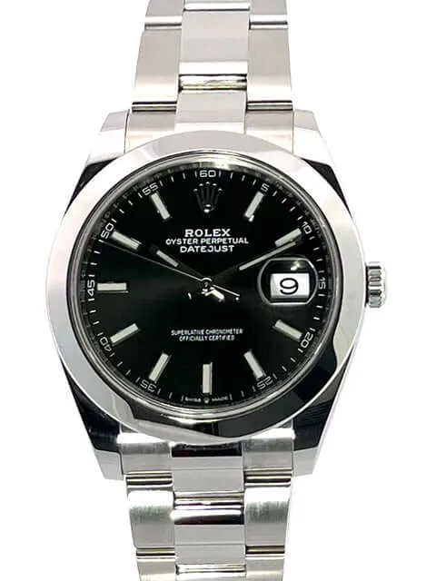 Rolex Datejust 41 Edelstahl 126300 Schwarz