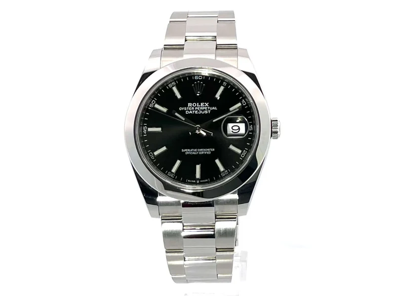 Rolex Datejust 41 Edelstahl 126300 Schwarz