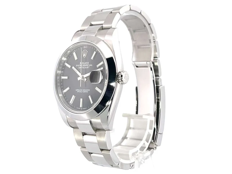 Rolex Datejust 41 Edelstahl 126300 Schwarz
