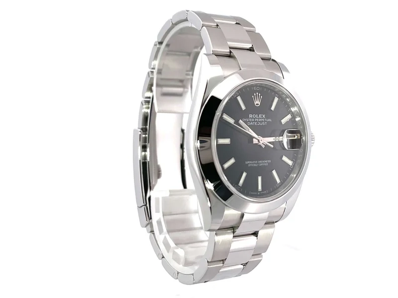 Rolex Datejust 41 Edelstahl 126300 Schwarz