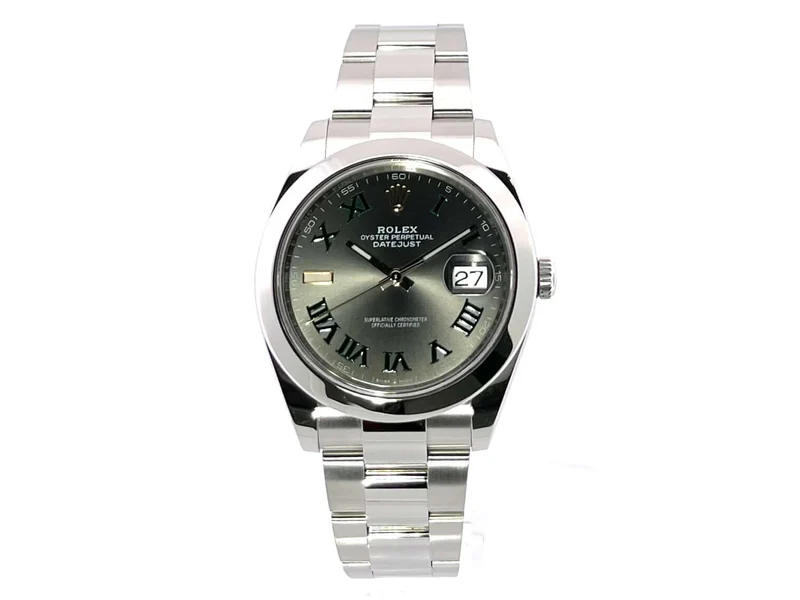 Rolex Datejust 41 Edelstahl 126300 Rhodium Römisch