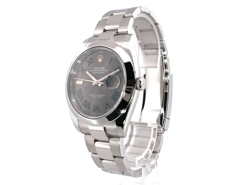 Rolex Datejust 41 Edelstahl 126300 Rhodium Römisch