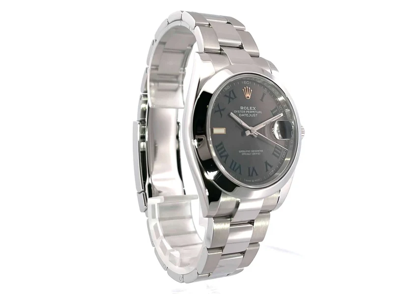 Rolex Datejust 41 Edelstahl 126300 Rhodium Römisch