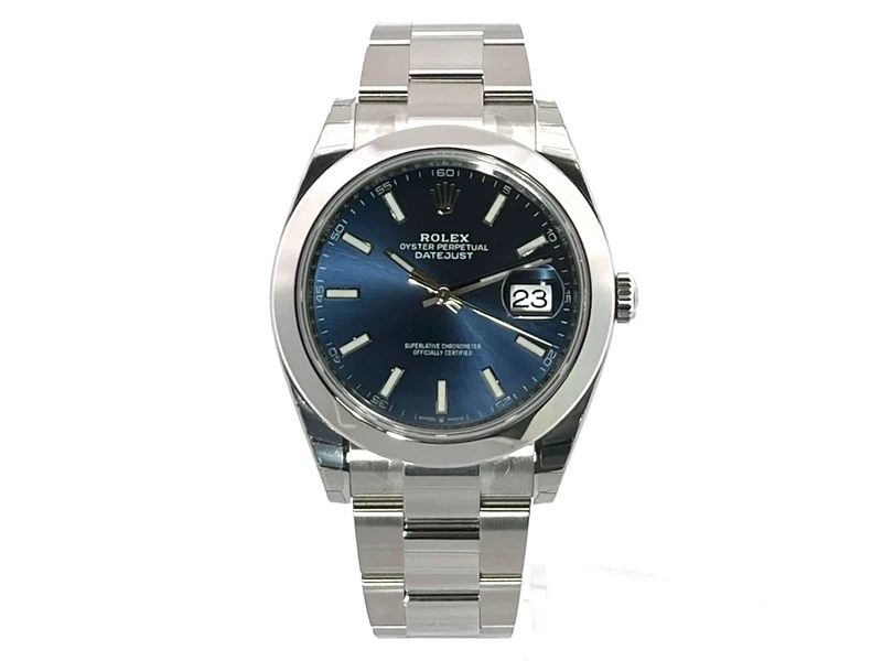 Rolex Datejust 41 Edelstahl 126300 Blau verklebt 2022 Oyster-Band