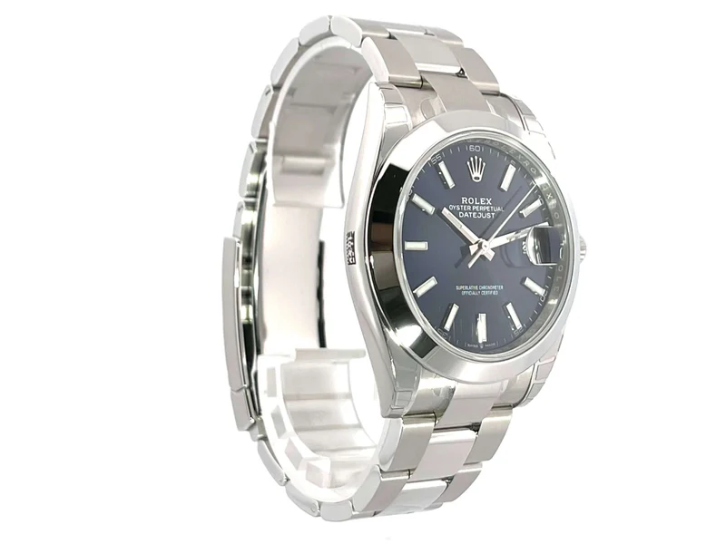 Rolex Datejust 41 Edelstahl 126300 Blau verklebt 2022 Oyster-Band