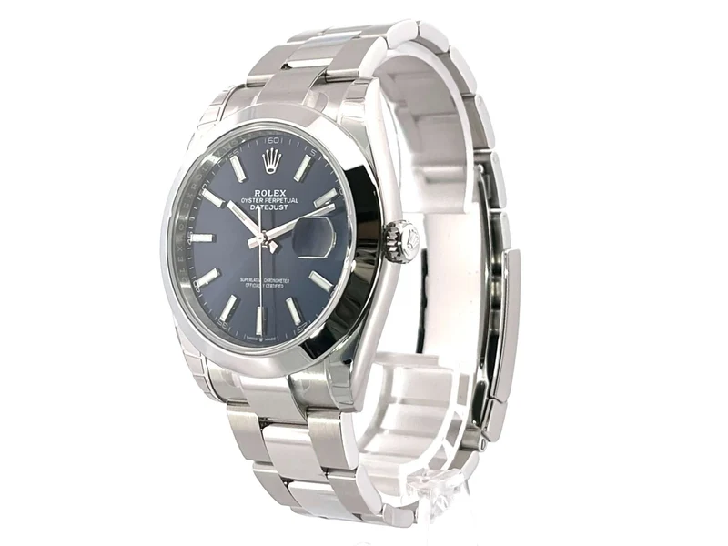 Rolex Datejust 41 Edelstahl 126300 Blau verklebt 2022 Oyster-Band