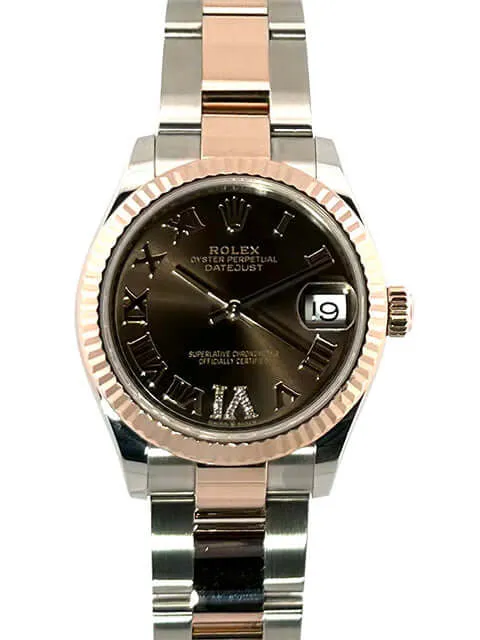 Rolex Datejust 31 Oystersteel Everose-Gold 278271 Choco R Diamant