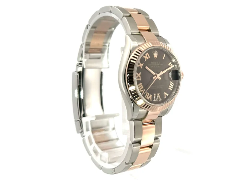 Rolex Datejust 31 Oystersteel Everose-Gold 278271 Choco R Diamant