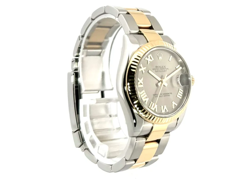 Rolex Datejust 31 Edelstahl Gelbgold 178273 Stahl Römisch
