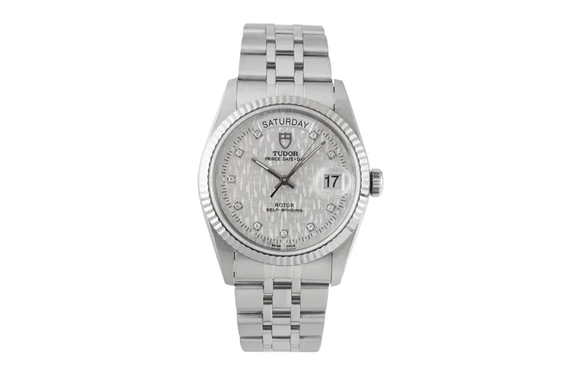 Tudor Date-Day steel / white gold automatic men's watch 76214 [2600449]