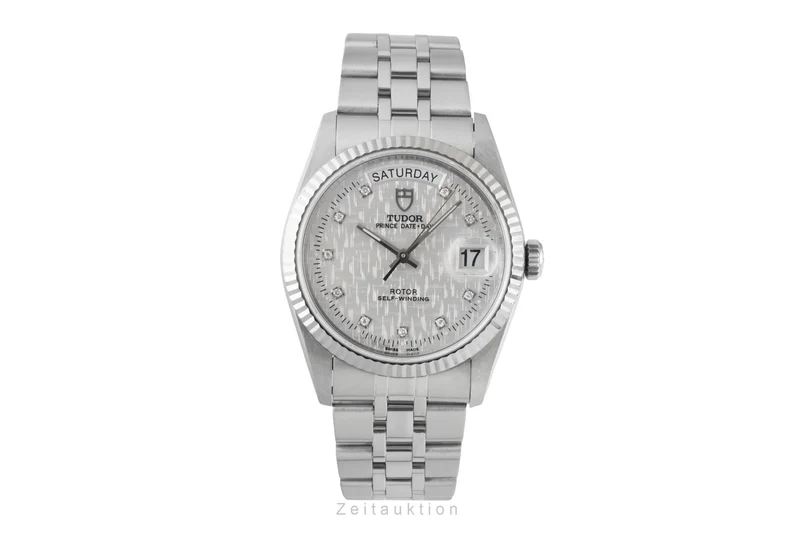Tudor Date-Day steel / white gold automatic men's watch 76214 [2600449]
