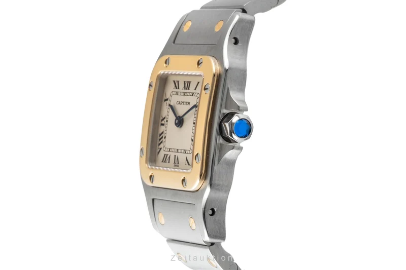 Cartier Santos steel / gold quartz women's watch W20012C4 [2600792]
