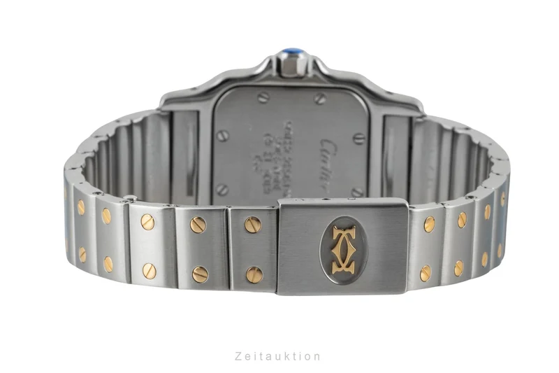 Cartier Santos steel / gold quartz women's watch W20012C4 [2600792]
