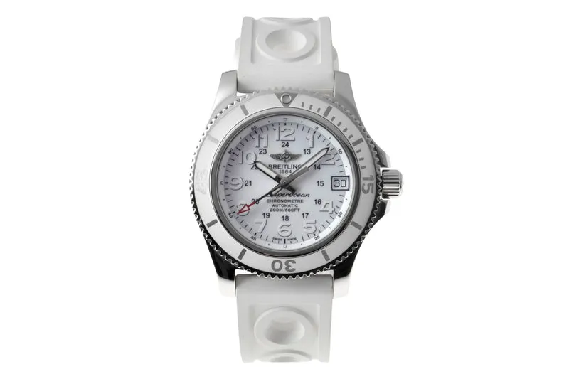 Breitling Superocean steel automatic women's watch A17312D2/A775 LP: 5350EUR [2600459]