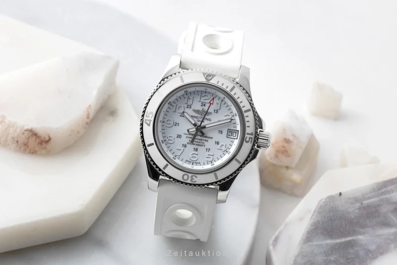 Breitling Superocean steel automatic women's watch A17312D2/A775 LP: 5350EUR [2600459]