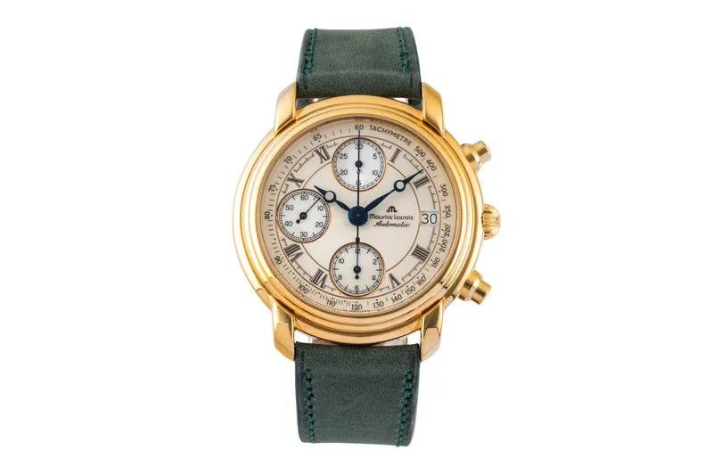 Maurice Lacroix Croneo chronograph gilt-brass automatic men's watch 03274-4311 [2600226]