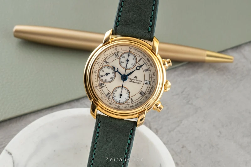 Maurice Lacroix Croneo chronograph gilt-brass automatic men's watch 03274-4311 [2600226]