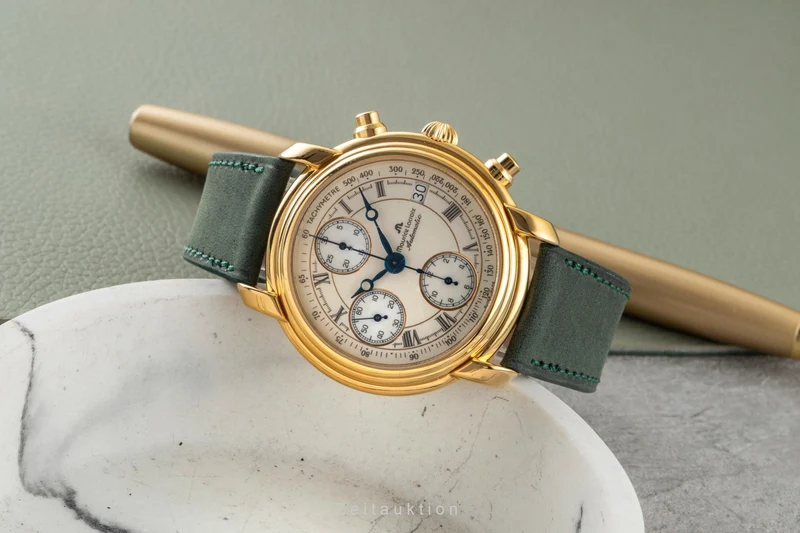 Maurice Lacroix Croneo chronograph gilt-brass automatic men's watch 03274-4311 [2600226]