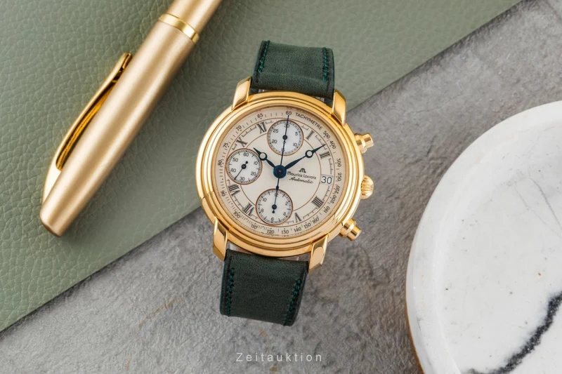 Maurice Lacroix Croneo chronograph gilt-brass automatic men's watch 03274-4311 [2600226]