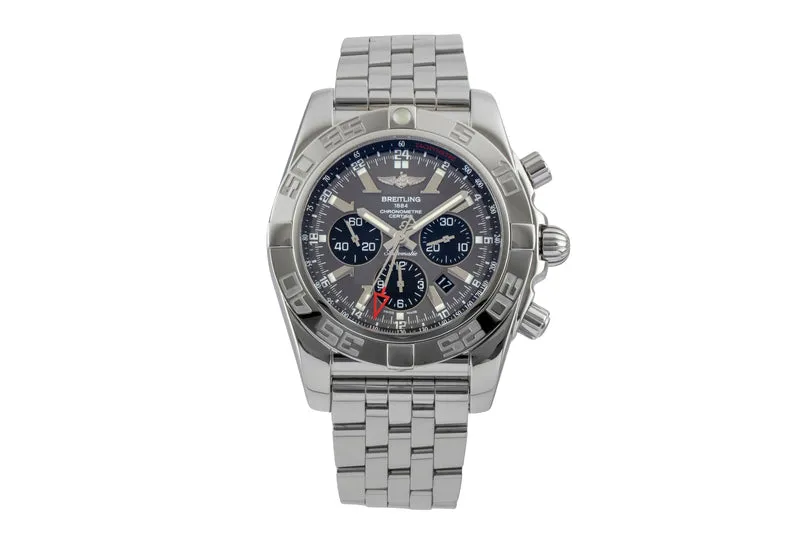 Breitling Chronomat 47 GMT chronograph steel automatic men's watch AB041012/BA69 [2600016]