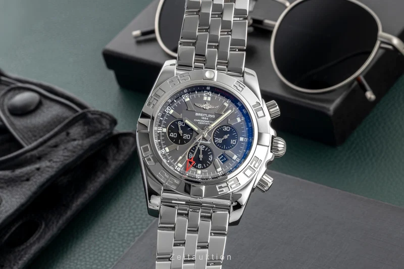 Breitling Chronomat 47 GMT chronograph steel automatic men's watch AB041012/BA69 [2600016]