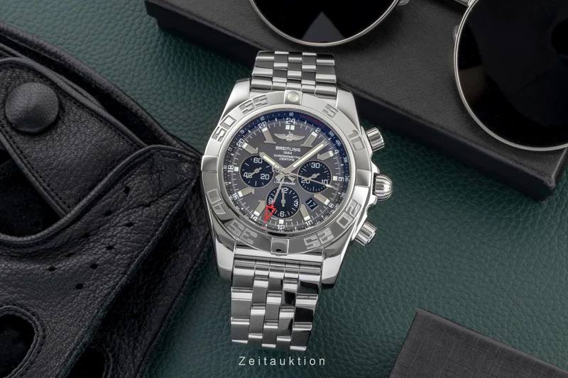 Breitling Chronomat 47 GMT chronograph steel automatic men's watch AB041012/BA69 [2600016]
