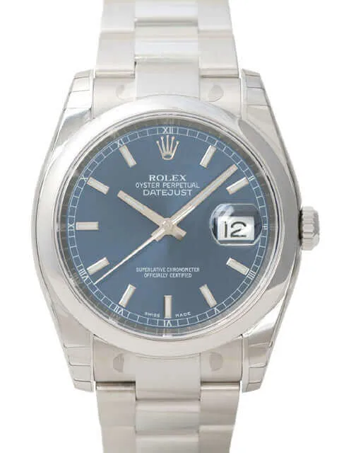 Rolex Oyster Datejust 36 116200 Blau Index