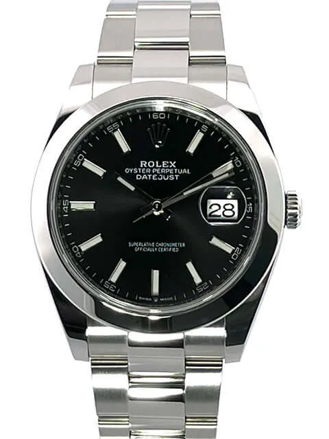 Rolex Datejust 41 Edelstahl 126300 Schwarz aus 2019
